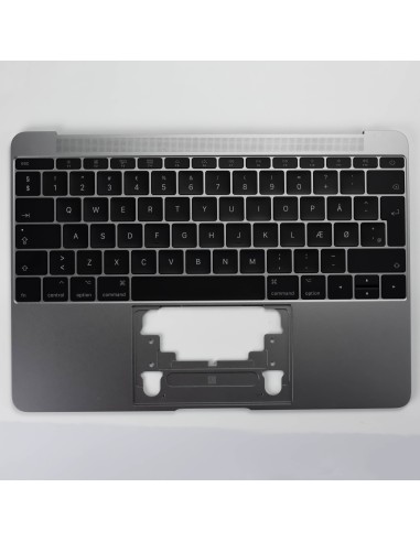 MacBook A1534 2017 Topcase DK - Space Gray - OEM Quality